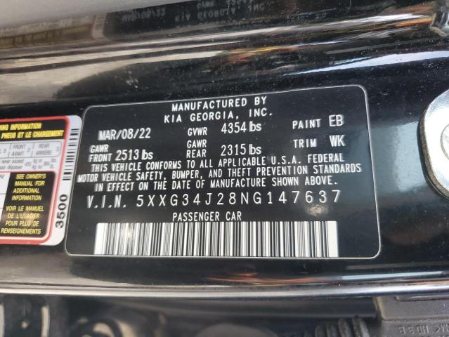 Photo 11 VIN: 5XXG34J28NG147637 - KIA K5 