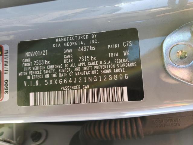 Photo 11 VIN: 5XXG64J21NG123896 - KIA K5 GT LINE 