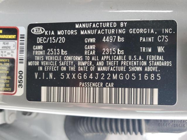 Photo 11 VIN: 5XXG64J22MG051685 - KIA K5 GT LINE 