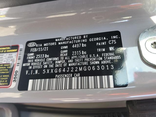 Photo 11 VIN: 5XXG64J22MG063013 - KIA K5 