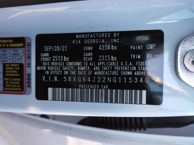 Photo 9 VIN: 5XXG64J22NG115340 - KIA K5 GT LINE 