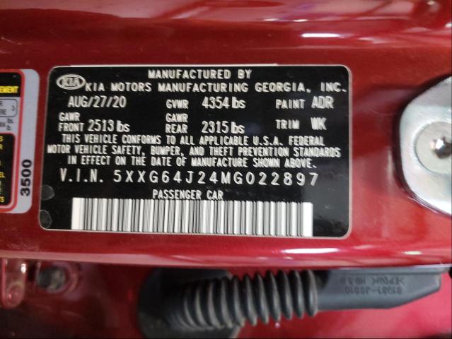 Photo 9 VIN: 5XXG64J24MG022897 - KIA K5 GT LINE 