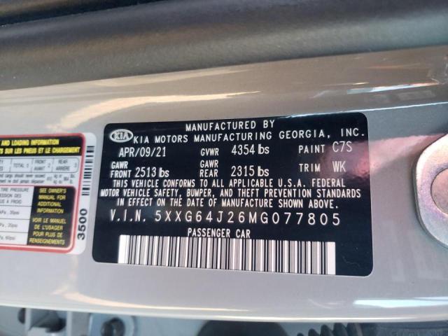 Photo 11 VIN: 5XXG64J26MG077805 - KIA K5 GT LINE 