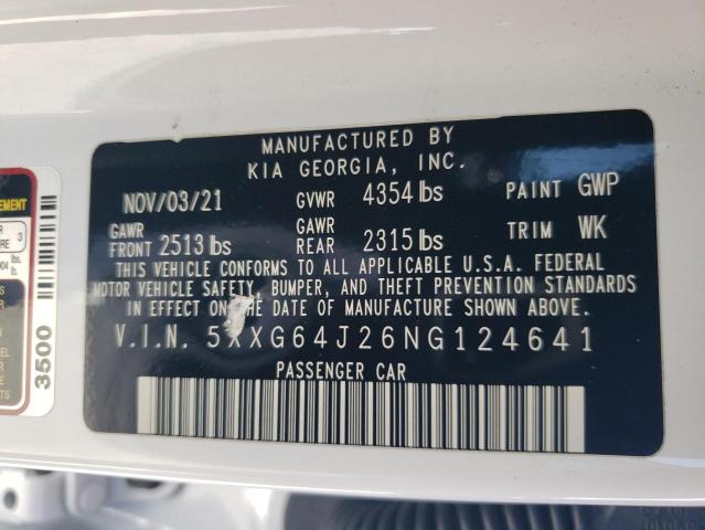 Photo 12 VIN: 5XXG64J26NG124641 - KIA K5 GT LINE 