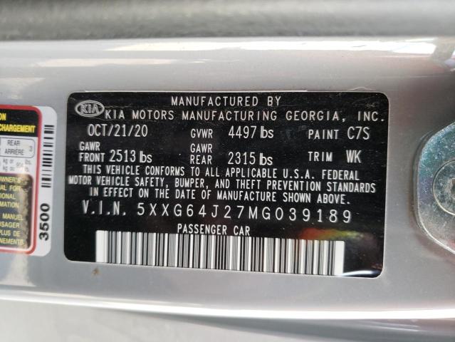 Photo 12 VIN: 5XXG64J27MG039189 - KIA K5 GT LINE 