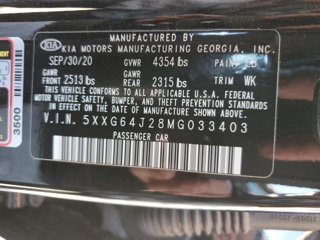 Photo 12 VIN: 5XXG64J28MG033403 - KIA K5 GT LINE 