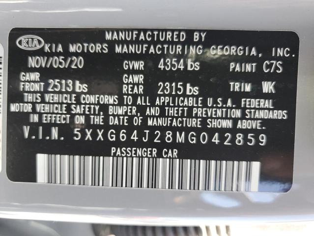 Photo 12 VIN: 5XXG64J28MG042859 - KIA K5 GT LINE 