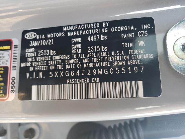 Photo 11 VIN: 5XXG64J29MG055197 - KIA K5 