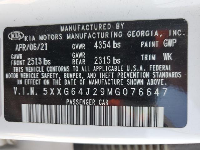 Photo 12 VIN: 5XXG64J29MG076647 - KIA K5 