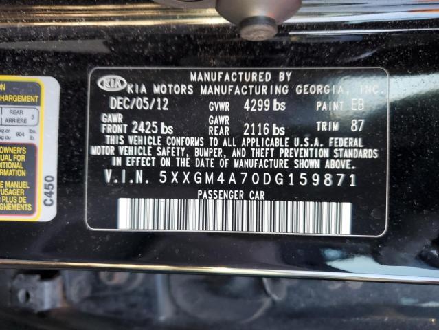 Photo 11 VIN: 5XXGM4A70DG159871 - KIA OPTIMA 