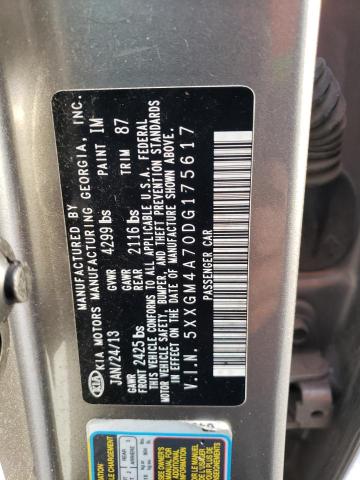 Photo 11 VIN: 5XXGM4A70DG175617 - KIA OPTIMA 