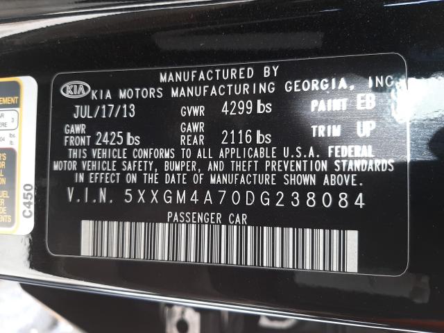 Photo 9 VIN: 5XXGM4A70DG238084 - KIA OPTIMA LX 