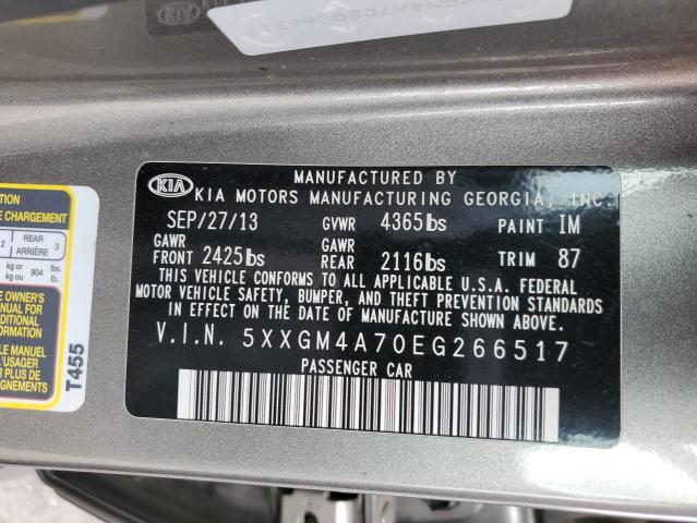 Photo 12 VIN: 5XXGM4A70EG266517 - KIA OPTIMA 