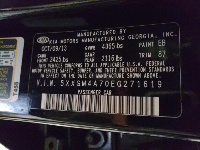 Photo 11 VIN: 5XXGM4A70EG271619 - KIA OPTIMA LX 