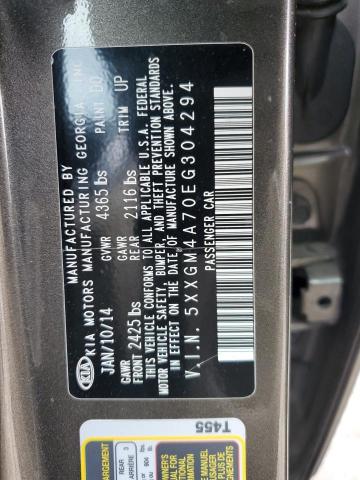 Photo 12 VIN: 5XXGM4A70EG304294 - KIA OPTIMA 