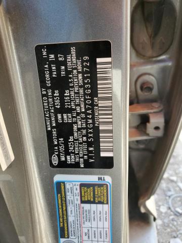 Photo 11 VIN: 5XXGM4A70FG351729 - KIA OPTIMA 