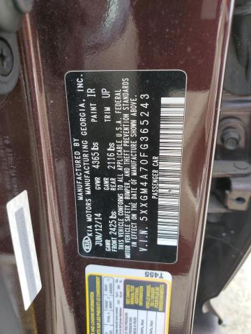 Photo 11 VIN: 5XXGM4A70FG365243 - KIA OPTIMA 