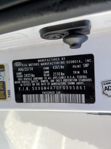 Photo 11 VIN: 5XXGM4A70FG395861 - KIA OPTIMA LX 