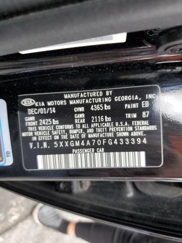 Photo 11 VIN: 5XXGM4A70FG433394 - KIA OPTIMA LX 