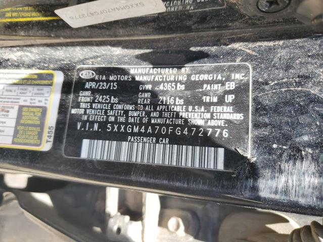 Photo 11 VIN: 5XXGM4A70FG472776 - KIA OPTIMA LX 