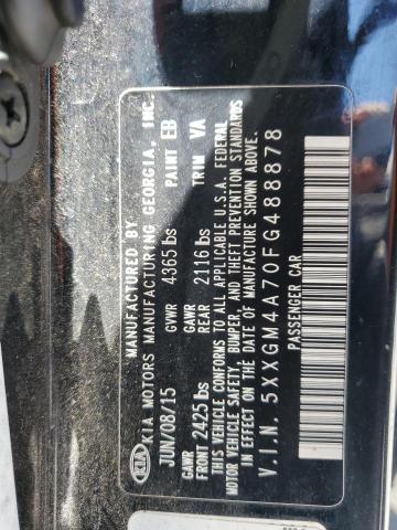 Photo 11 VIN: 5XXGM4A70FG488878 - KIA OPTIMA LX 