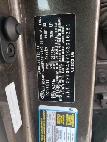 Photo 11 VIN: 5XXGM4A71CG016281 - KIA OPTIMA LX 