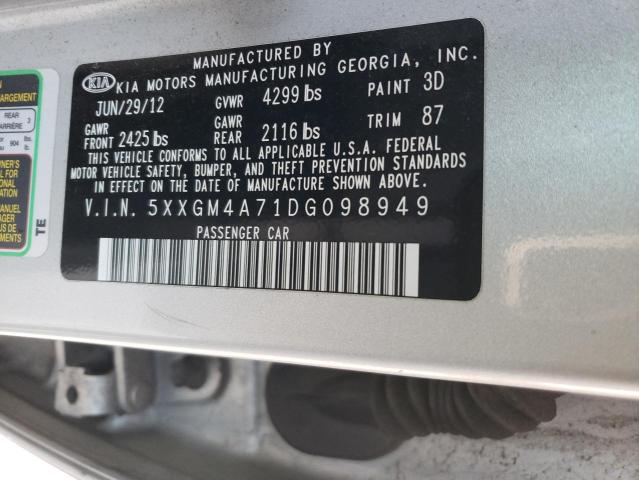 Photo 11 VIN: 5XXGM4A71DG098949 - KIA OPTIMA 