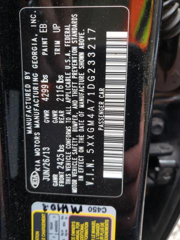 Photo 11 VIN: 5XXGM4A71DG233217 - KIA OPTIMA LX 