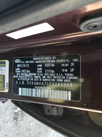 Photo 11 VIN: 5XXGM4A71EG286968 - KIA OPTIMA LX 