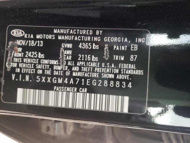 Photo 9 VIN: 5XXGM4A71EG288834 - KIA OPTIMA LX 