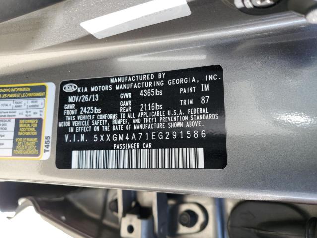 Photo 11 VIN: 5XXGM4A71EG291586 - KIA OPTIMA LX 