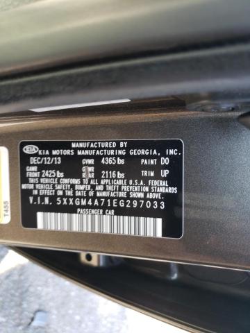 Photo 9 VIN: 5XXGM4A71EG297033 - KIA OPTIMA LX 