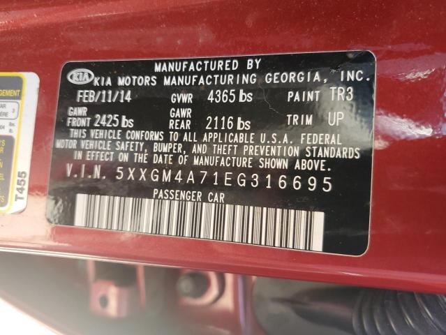 Photo 11 VIN: 5XXGM4A71EG316695 - KIA OPTIMA 