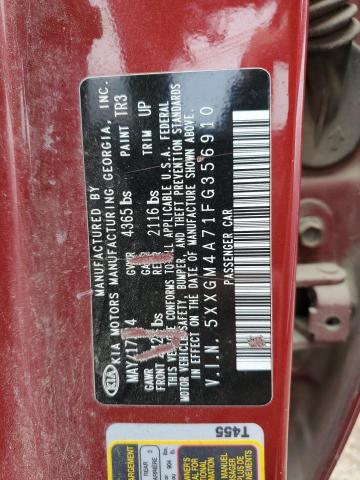 Photo 11 VIN: 5XXGM4A71FG356910 - KIA OPTIMA LX 