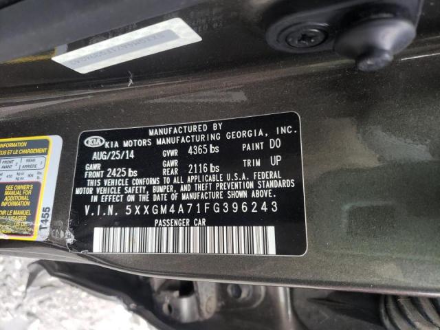 Photo 9 VIN: 5XXGM4A71FG396243 - KIA OPTIMA LX 