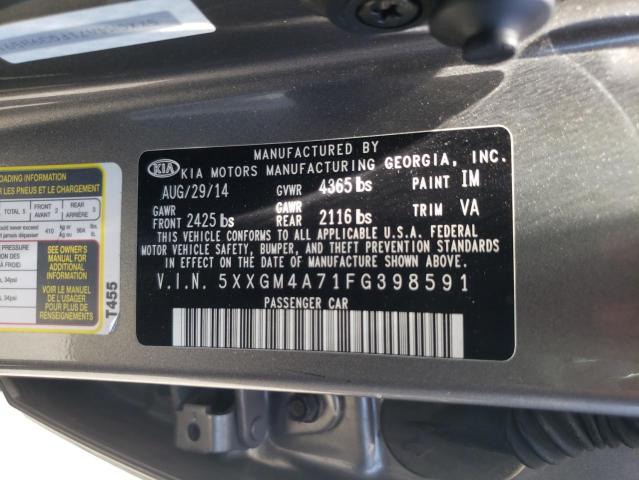 Photo 9 VIN: 5XXGM4A71FG398591 - KIA OPTIMA LX 