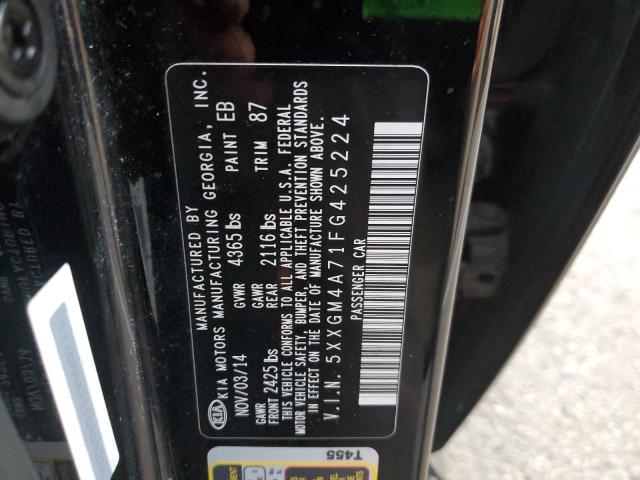 Photo 11 VIN: 5XXGM4A71FG425224 - KIA OPTIMA LX 