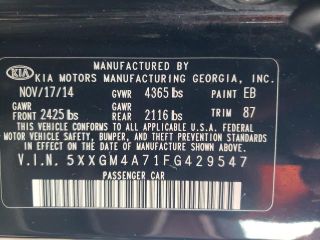 Photo 11 VIN: 5XXGM4A71FG429547 - KIA OPTIMA LX 