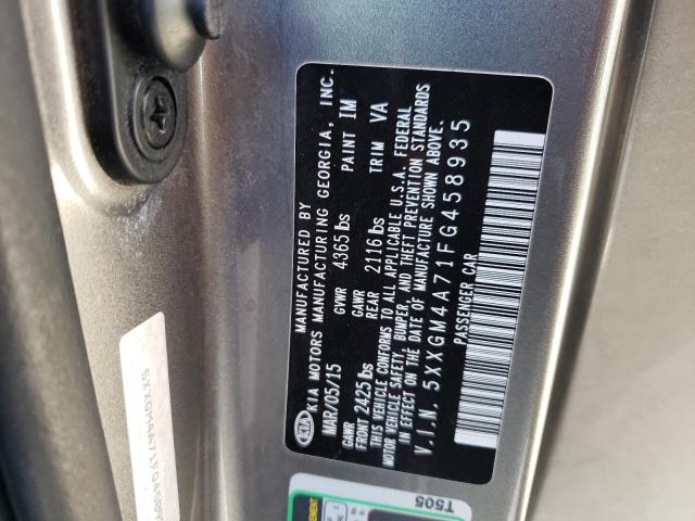 Photo 9 VIN: 5XXGM4A71FG458935 - KIA OPTIMA LX 