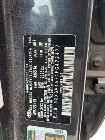 Photo 11 VIN: 5XXGM4A71FG472477 - KIA OPTIMA LX 