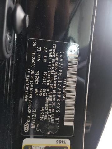 Photo 11 VIN: 5XXGM4A71FG478893 - KIA OPTIMA 