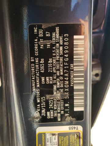 Photo 9 VIN: 5XXGM4A71FG490803 - KIA OPTIMA LX 