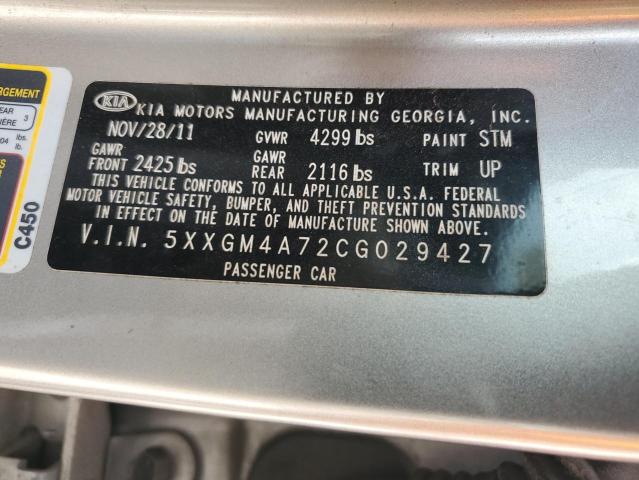 Photo 12 VIN: 5XXGM4A72CG029427 - KIA OPTIMA 