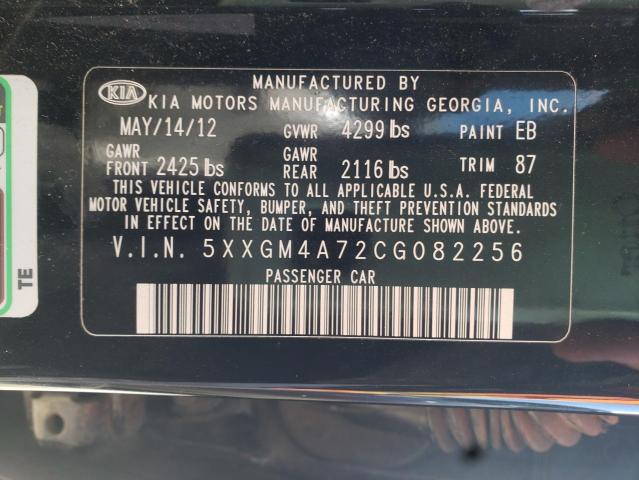 Photo 9 VIN: 5XXGM4A72CG082256 - KIA OPTIMA LX 