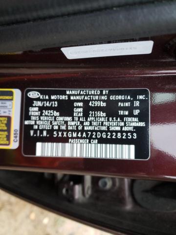 Photo 9 VIN: 5XXGM4A72DG228253 - KIA OPTIMA LX 