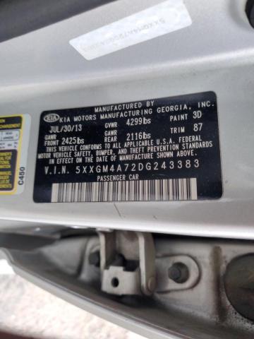 Photo 11 VIN: 5XXGM4A72DG243383 - KIA OPTIMA 