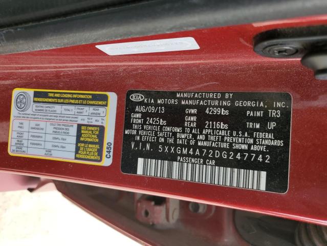 Photo 11 VIN: 5XXGM4A72DG247742 - KIA OPTIMA LX 