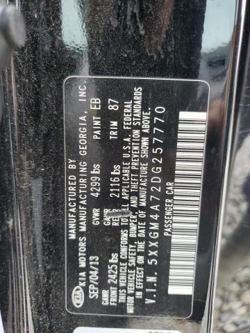 Photo 12 VIN: 5XXGM4A72DG257770 - KIA OPTIMA LX 