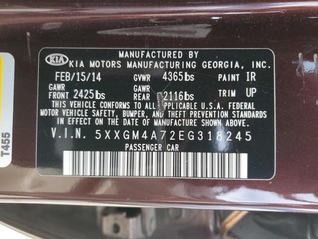 Photo 11 VIN: 5XXGM4A72EG318245 - KIA OPTIMA 