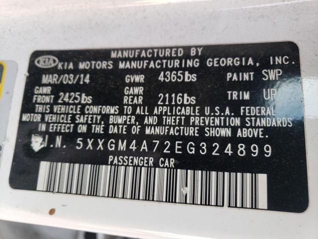 Photo 11 VIN: 5XXGM4A72EG324899 - KIA OPTIMA LX 